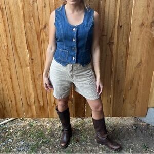 Beautiful Vintage Peter Frank Denim Vest